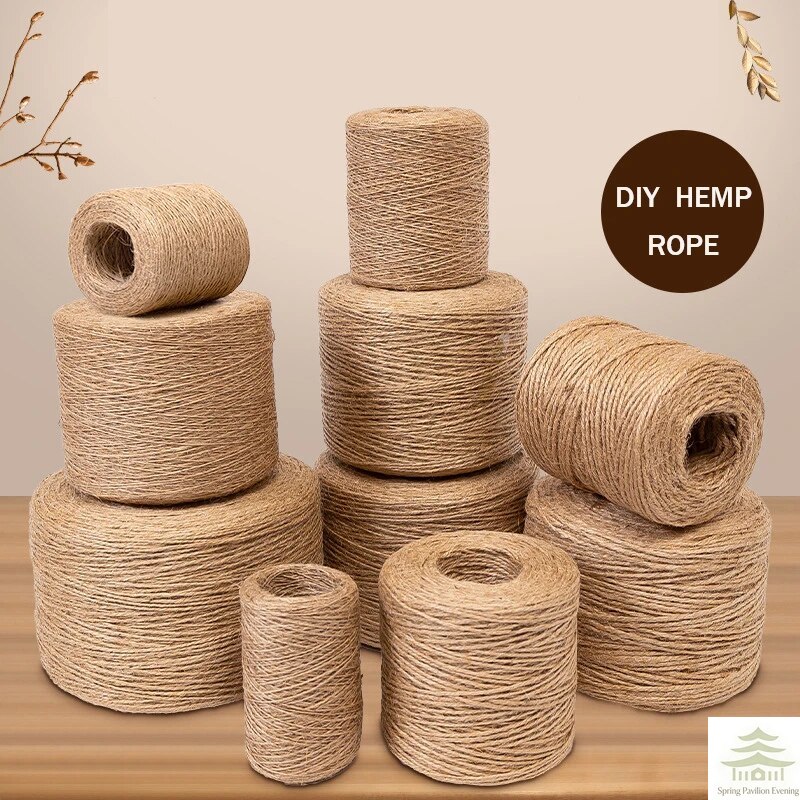 Twine Jute Natural - حبل جوت طبيعي بطول 50/100 متر