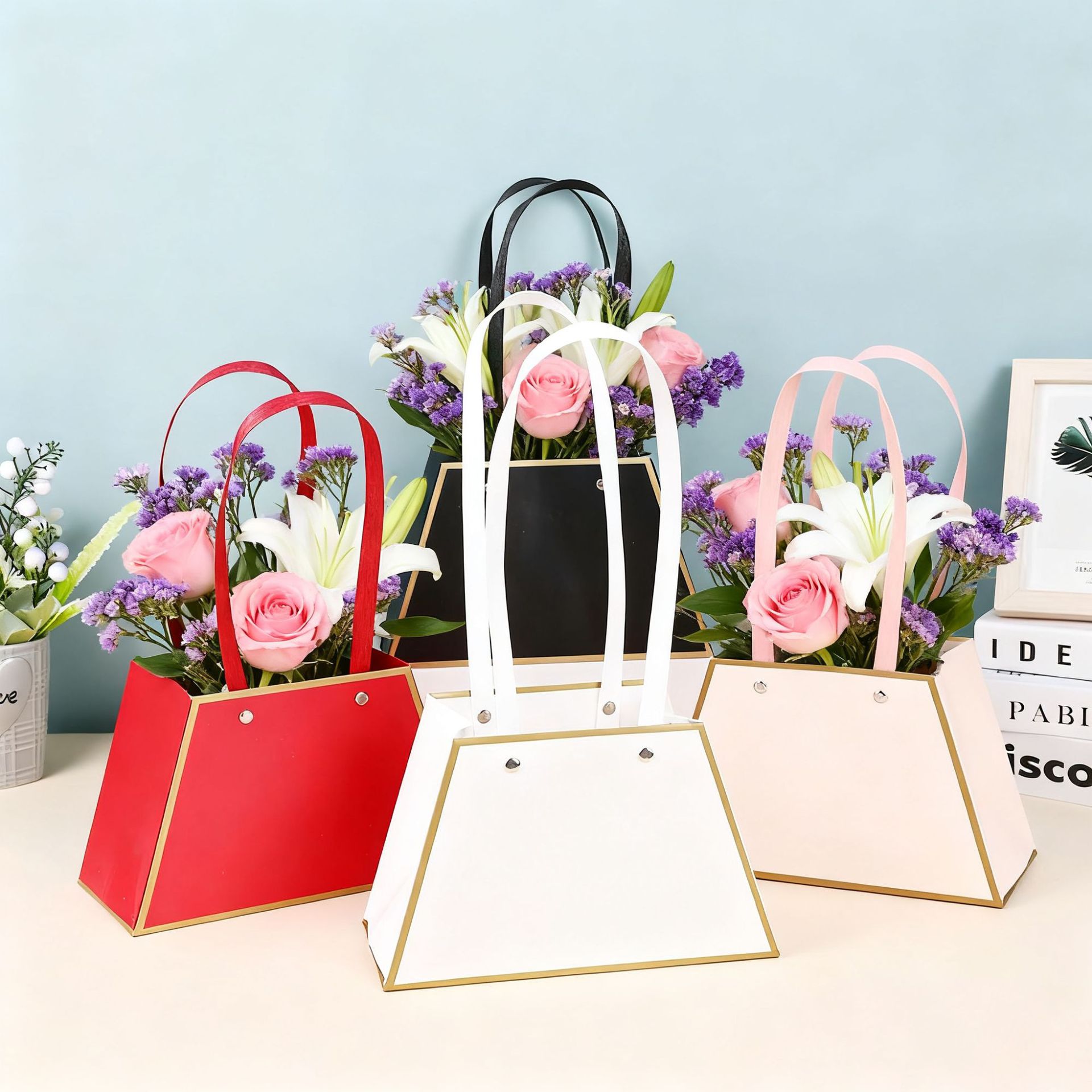 Florist Supply House - 10/20 قطعة من أكياس الورق المربعة