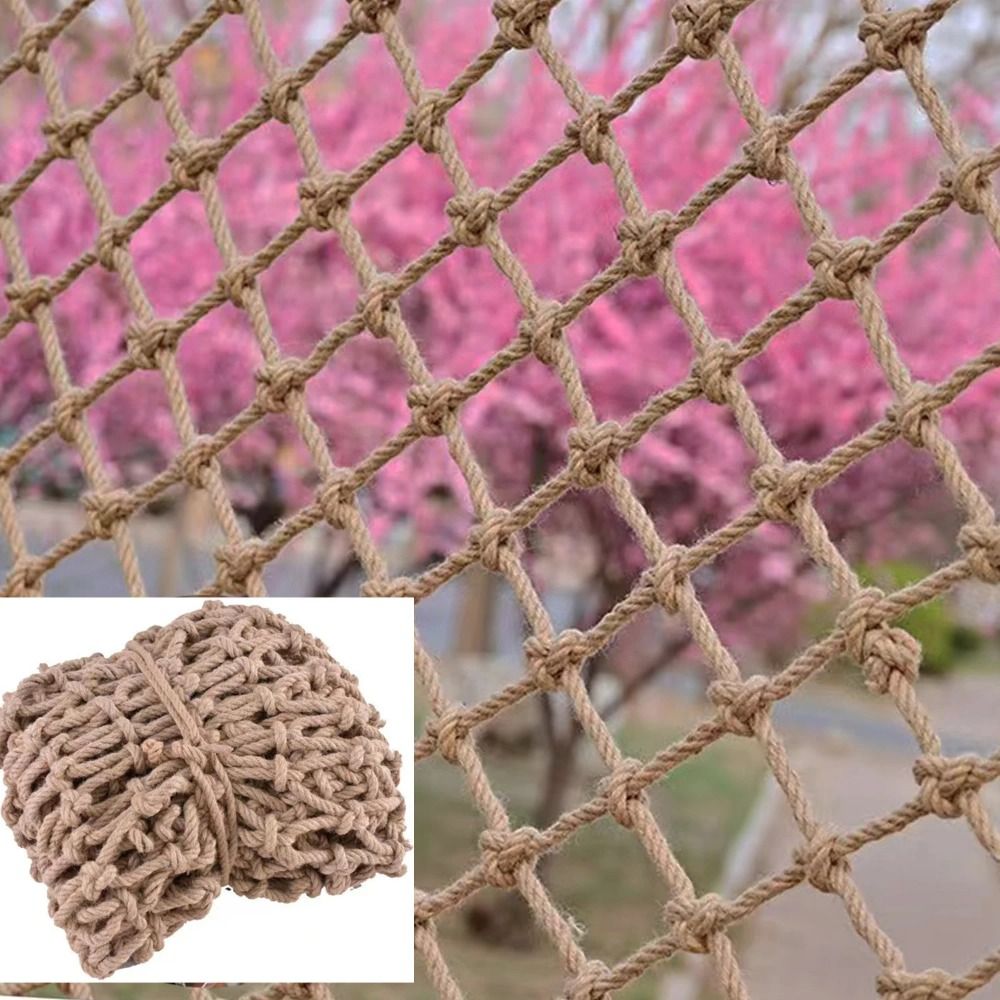 Twine Jute Natural - شبكة تسلق من حبل القنب، حبل