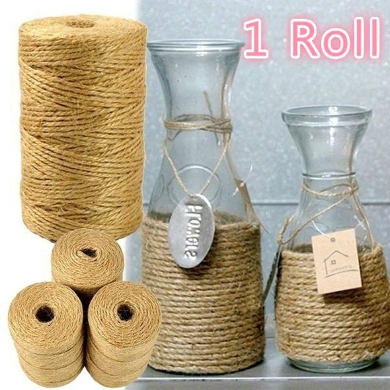 Twine Jute Natural - خيط الجوت الطبيعي 100 متر، حبل