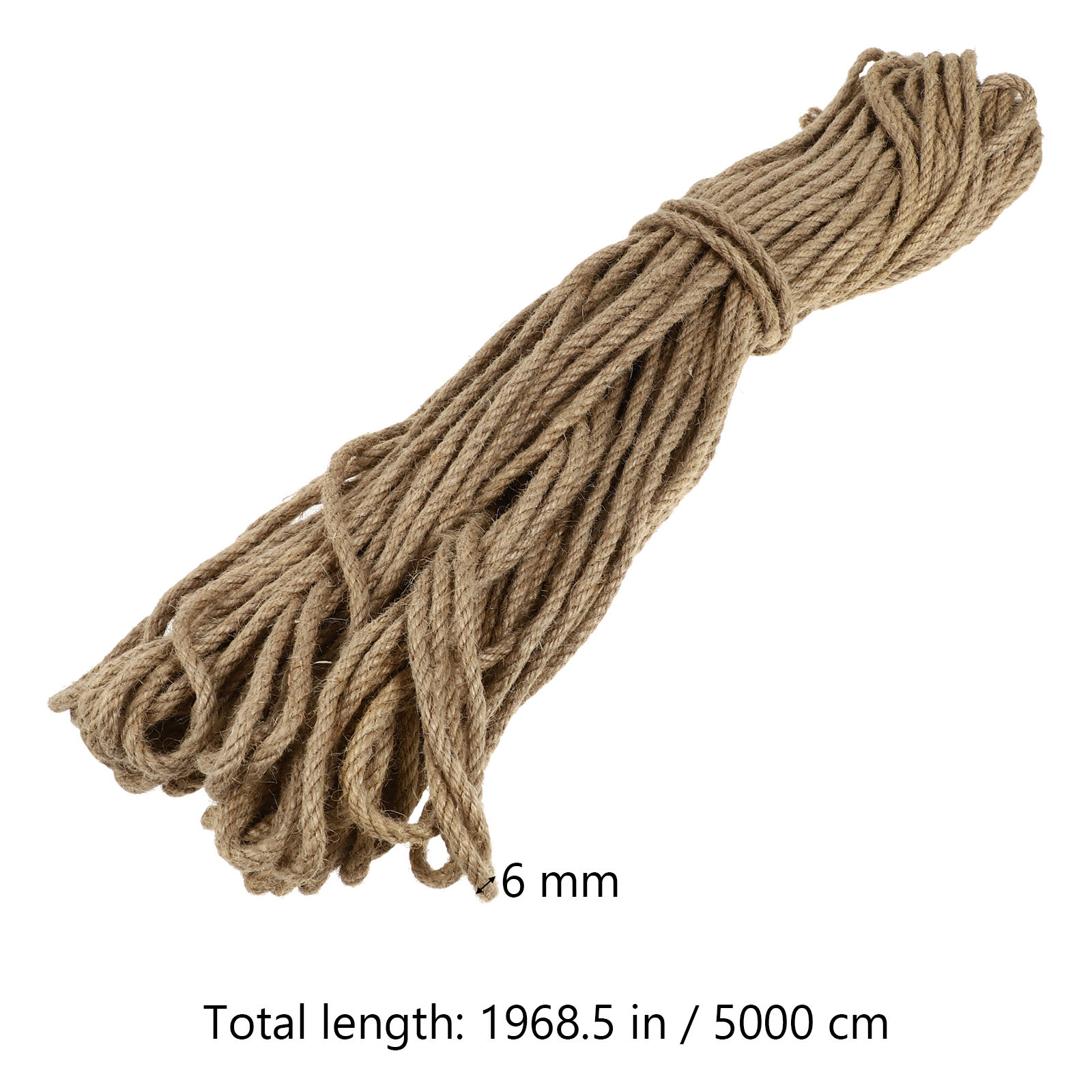حبل جوت بطول 50 متر وسمك 6 ملم - مراجعة Twine Jute Natural وسعره