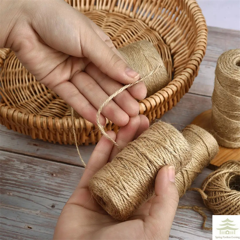 حبل جوت طبيعي بطول 50/100 متر  - مراجعة Twine Jute Natural وسعره
