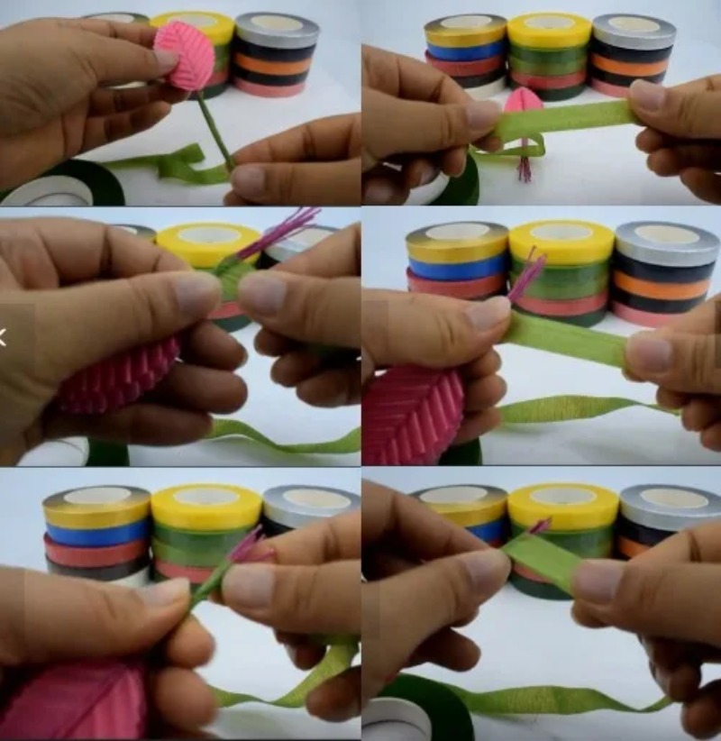 5 قطعة 30 ياردة ذاتية اللصق ال - مراجعة Floral Tape Green وسعره
