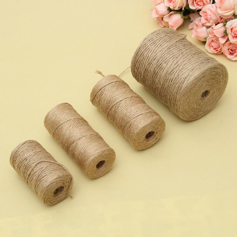 30/50/300 متر الطبيعية خمر حبل - مراجعة Twine Jute Natural وسعره