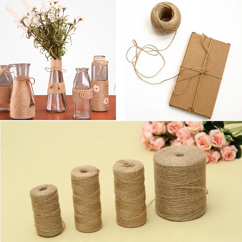 30/50/300 متر الطبيعية خمر حبل - مراجعة Twine Jute Natural وسعره