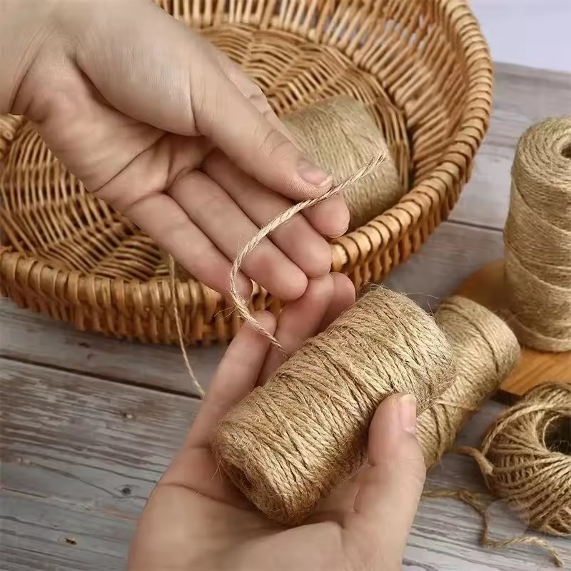 100 متر الطبيعية خمر الجوت حبل - مراجعة Twine Jute Natural وسعره
