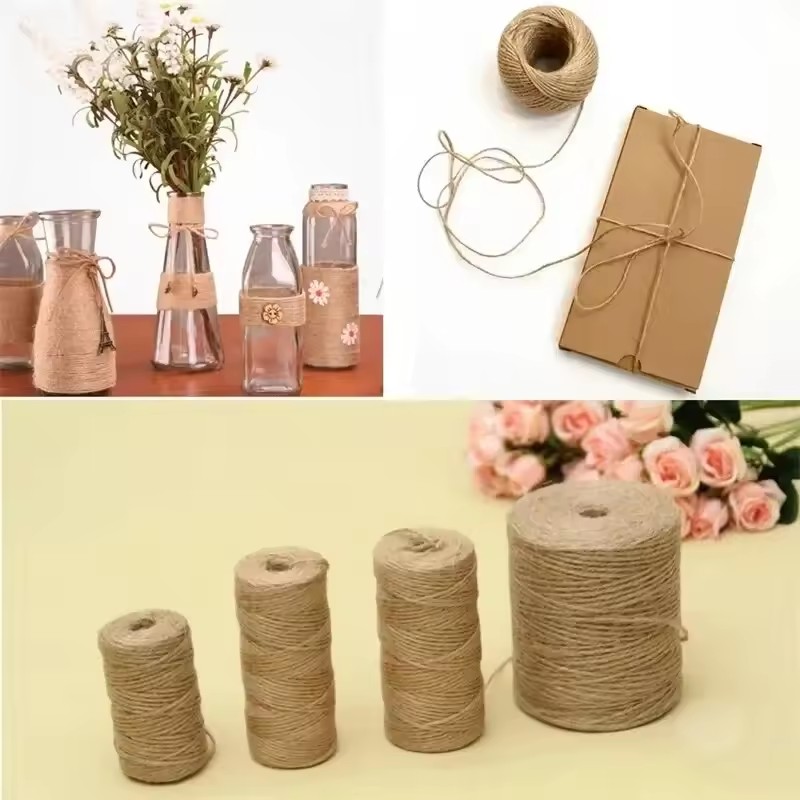 100 متر الطبيعية خمر الجوت حبل - مراجعة Twine Jute Natural وسعره