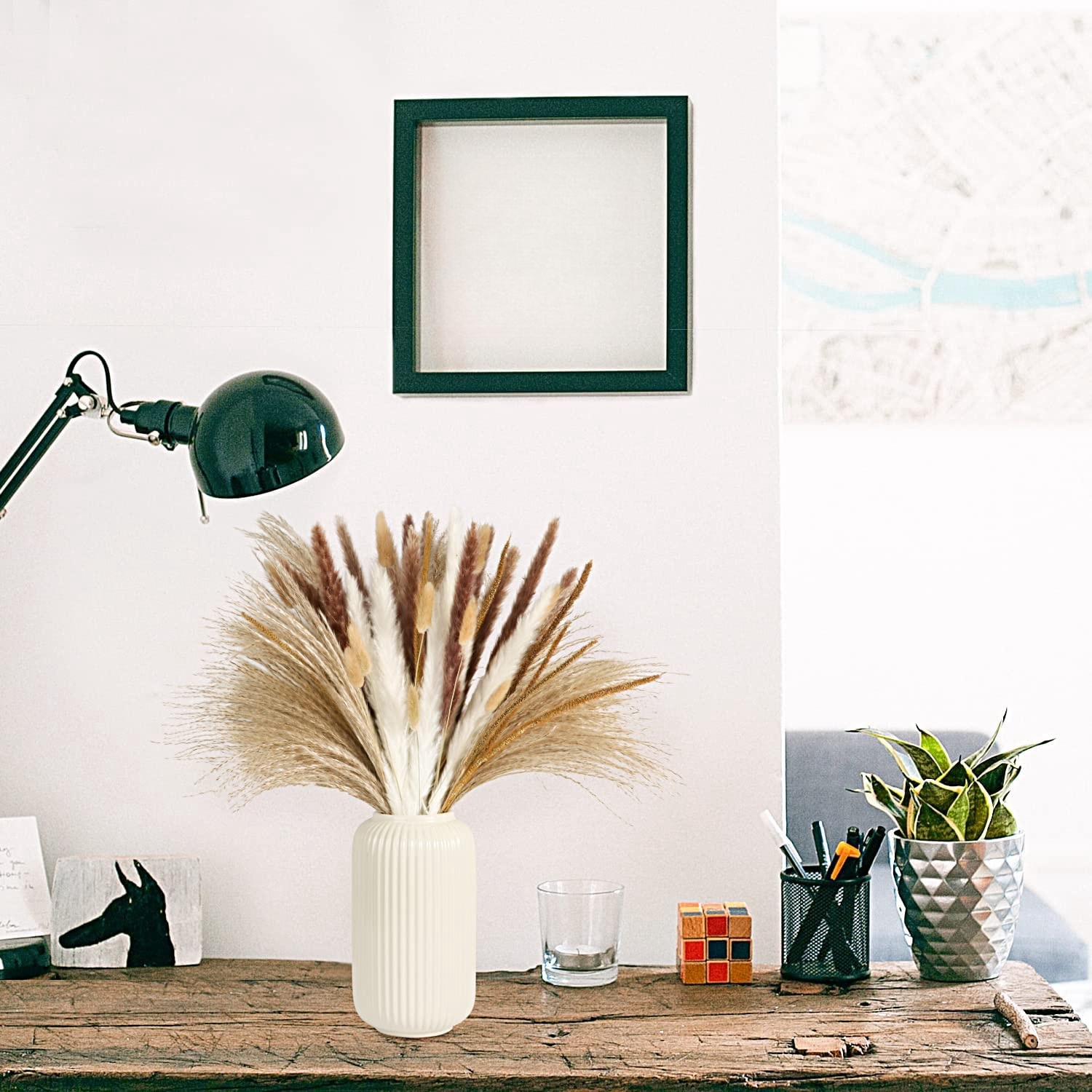 باقة زهور مجففة مختلطة بتصميم  - مراجعة Florist Supply Vases وسعره