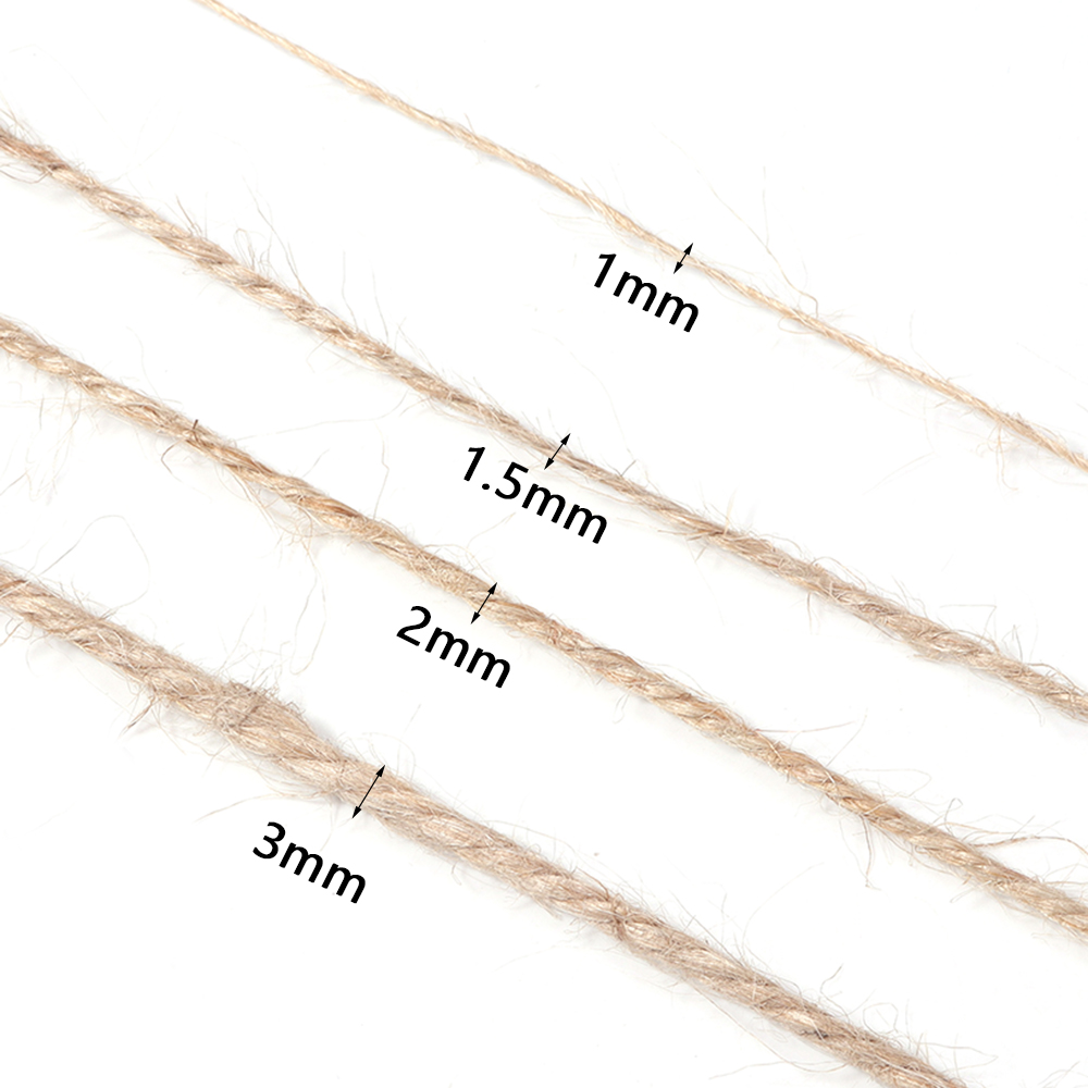 100 متر حبال الجوت الطبيعية سل - مراجعة Twine Jute Natural وسعره