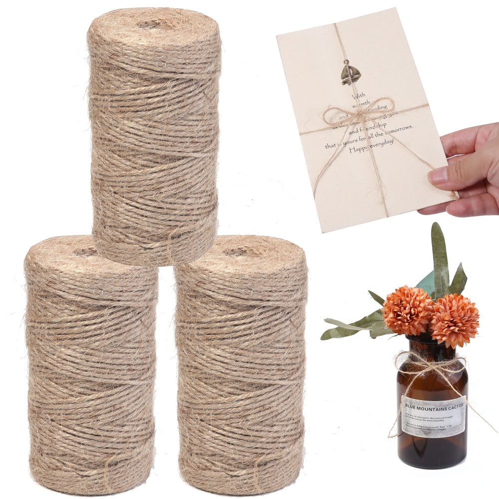 100 متر حبال الجوت الطبيعية سل - مراجعة Twine Jute Natural وسعره