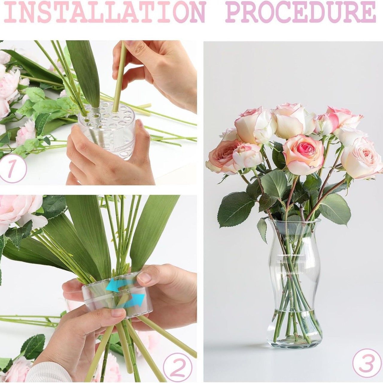 حامل سيقان زهور حلزوني للإيكيب - مراجعة Florist Supply Vases وسعره