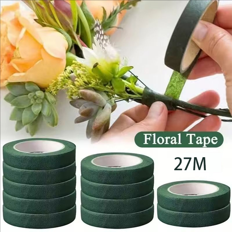 شريط زهور بطول 30 ياردة وعرض 1 - مراجعة Floral Tape Green وسعره