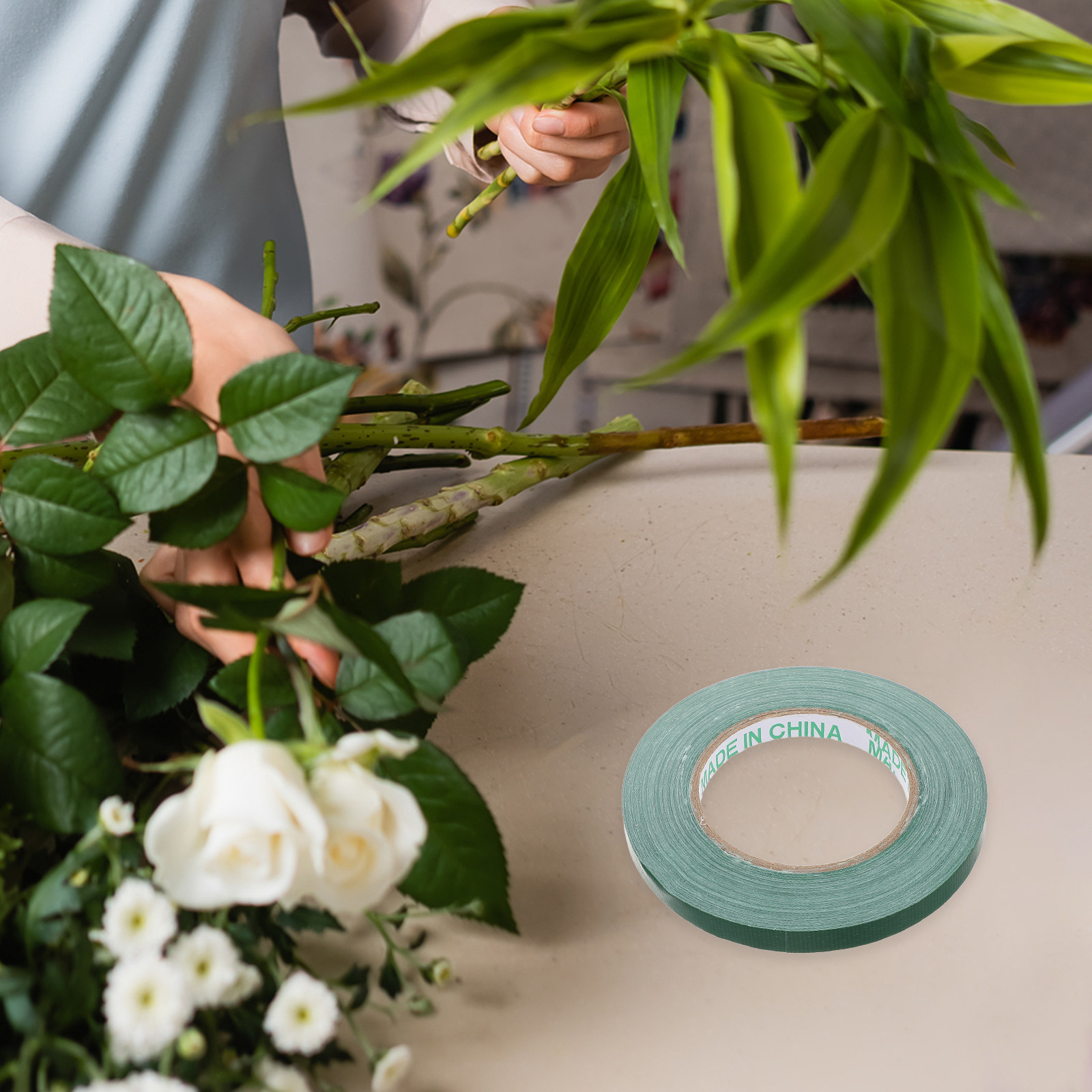 شريط زهري أخضر فاتح، لفة واحدة - مراجعة Floral Tape Green وسعره