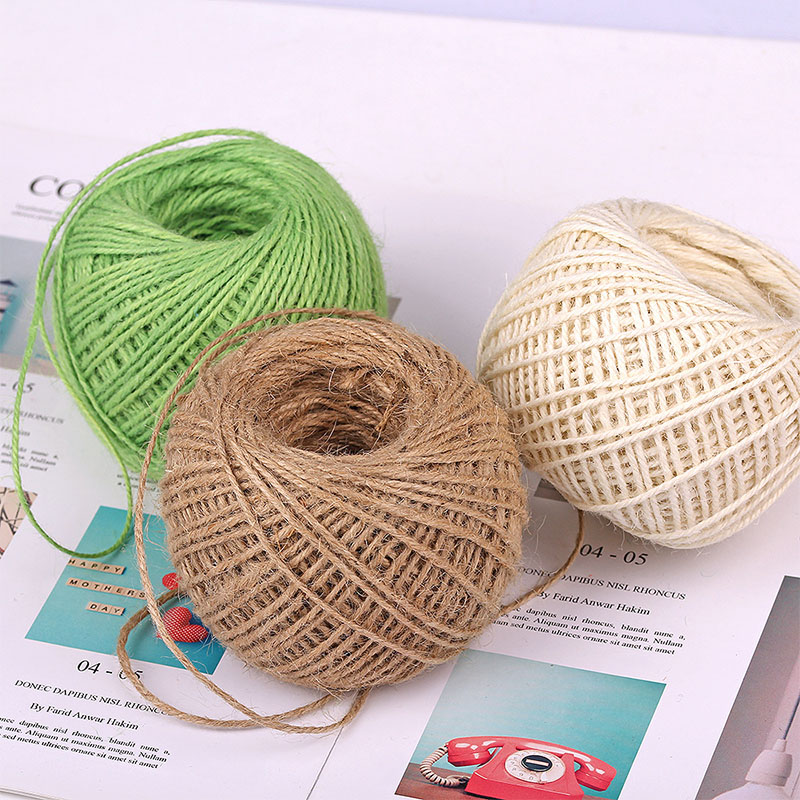 حبل خيش طبيعي ملون 2 مم 50 متر - مراجعة Twine Jute Natural وسعره