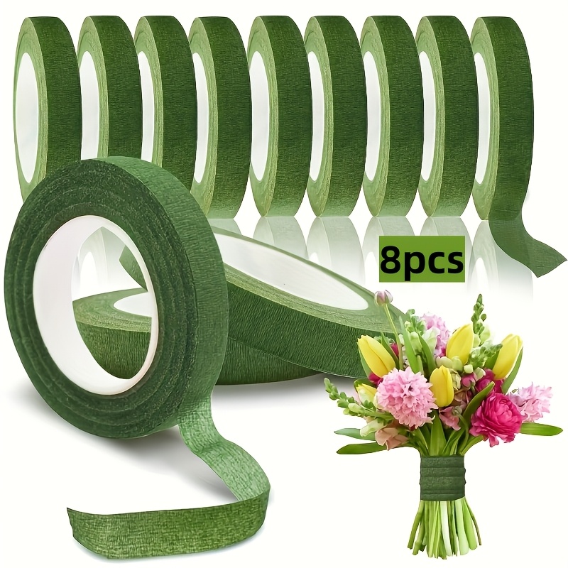 1. 8 قطع من شريط الزهور الأخضر - مراجعة Floral Tape Green وسعره