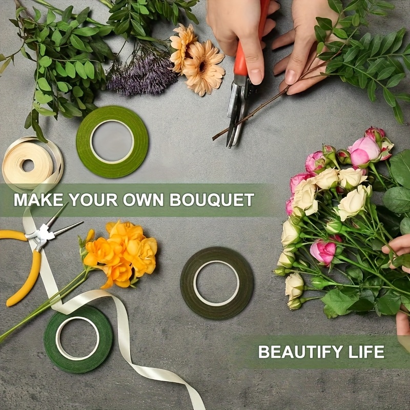 1. 8 قطع من شريط الزهور الأخضر - مراجعة Floral Tape Green وسعره