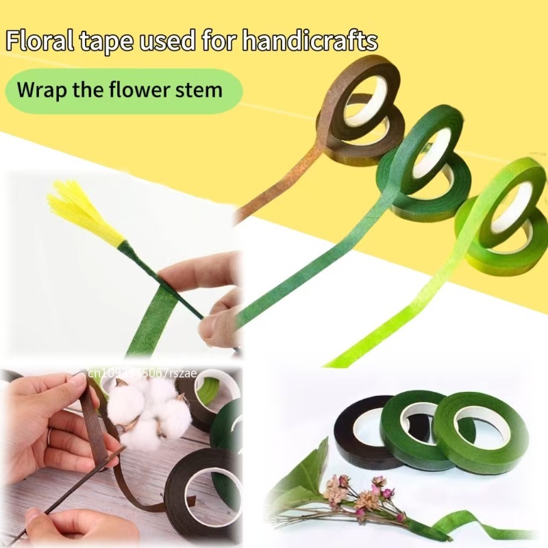 شريط لاصق أخضر مقاوم للماء لتز - مراجعة Floral Tape Green وسعره
