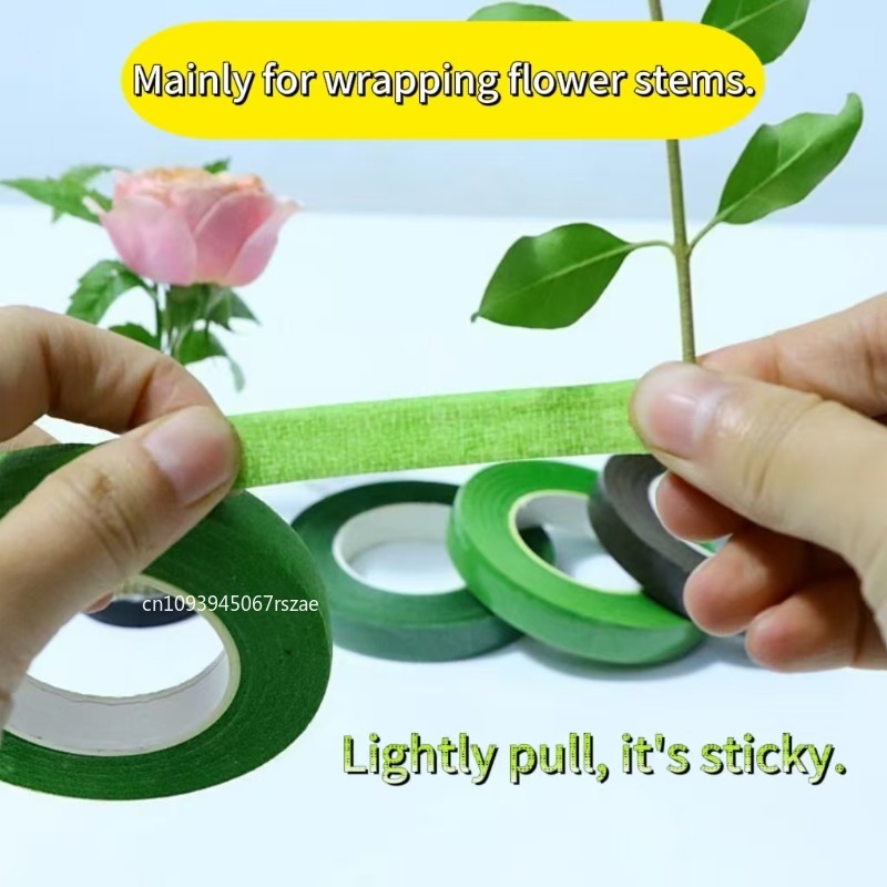 شريط لاصق أخضر مقاوم للماء لتز - مراجعة Floral Tape Green وسعره