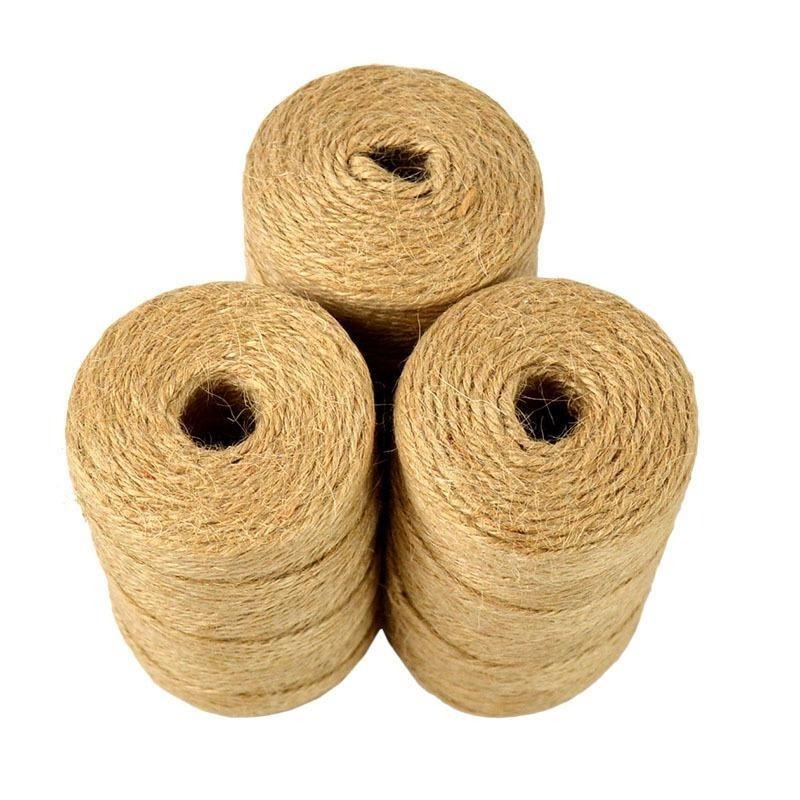 خيط الجوت الطبيعي 100 متر، حبل - مراجعة Twine Jute Natural وسعره