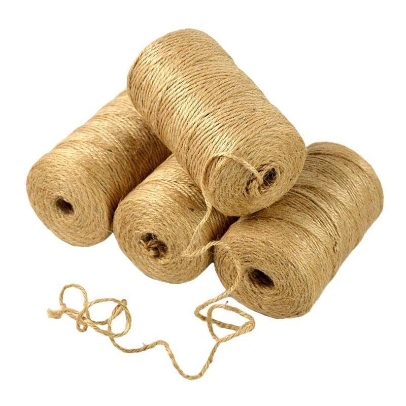 خيط الجوت الطبيعي 100 متر، حبل - مراجعة Twine Jute Natural وسعره