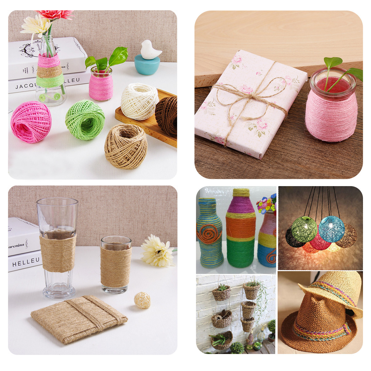 حبل من الخيش الطبيعي للاستخدام - مراجعة Twine Jute Natural وسعره